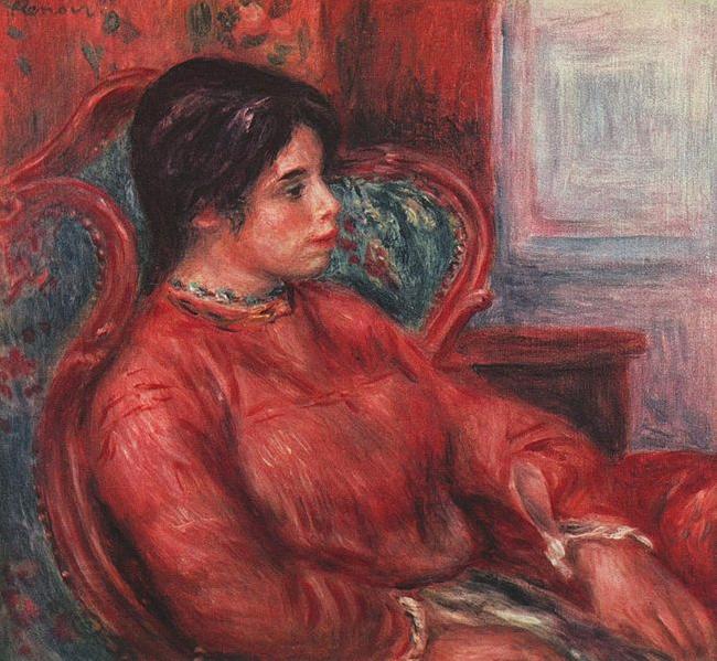 Pierre-Auguste Renoir Frau im Armsessel oil painting picture